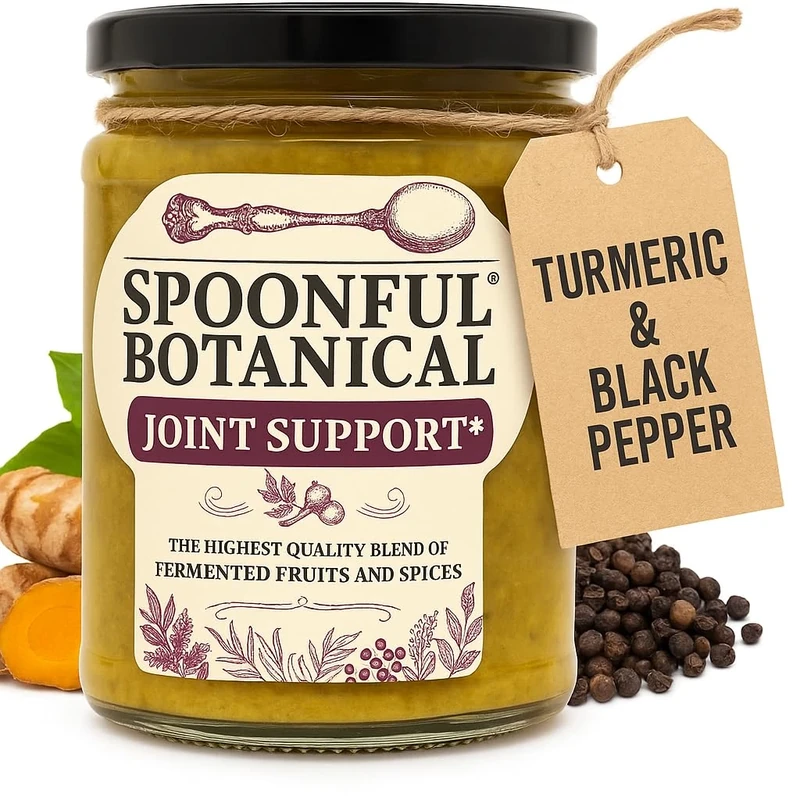 Spoonful Botanical Joint Support, Turmeric Supplement for Joint Function, Natural Joint Care Supplements for Women and Men, Fermented Fruits & Spices Blend, Supports Mobility and Comfort, 1-Pack - Image 1