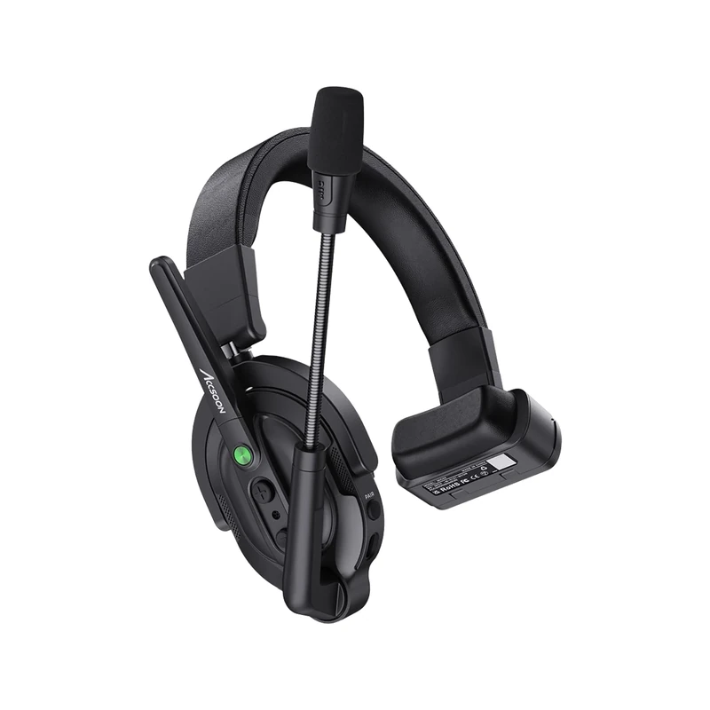Accsoon - CoMo Host Headset - Dual-mic ambient noise cancellation for clear voice quality - Ergonomic design - 400-metre range - Image 1