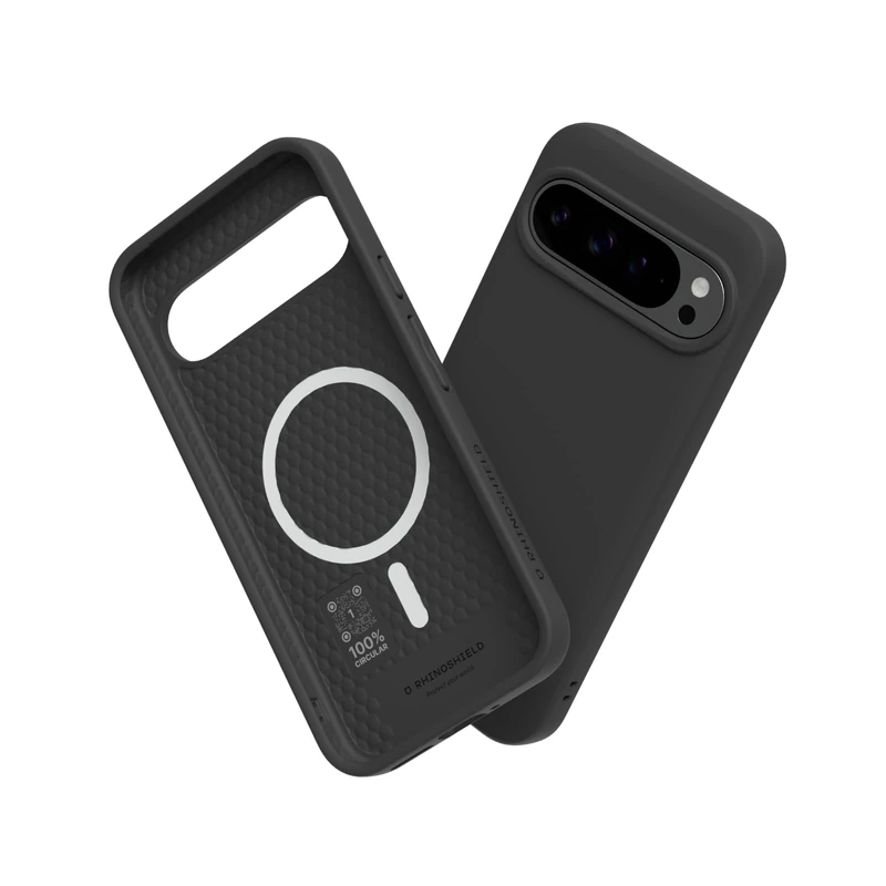 RHINOSHIELD SolidSuit Case Compatible with Magsafe for [Pixel 9 Pro XL] | Shock Absorbent Slim Design Protective Cover with Premium Matte Finish 3.5M / 11ft Drop Protection - Classic Black - Image 1