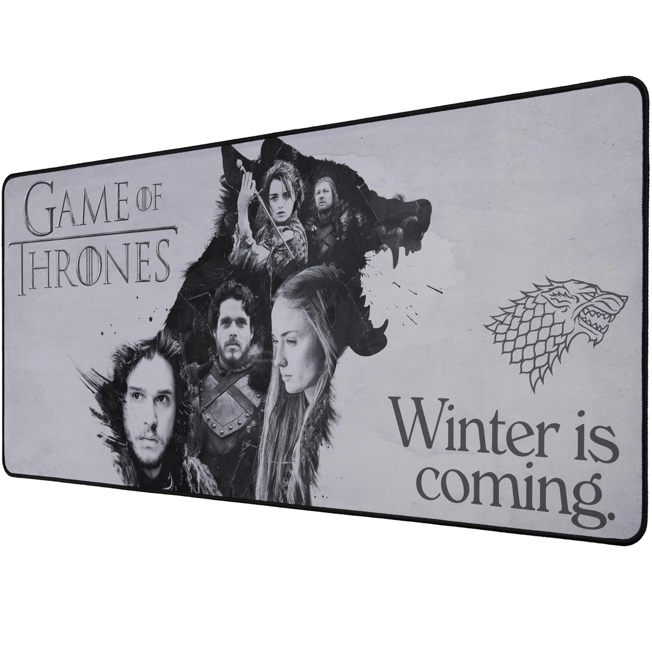 Game of throne - XXL Mouse Pad 90 mm x 40 mm - Gift Game of throne officially licensed gaming desk pad