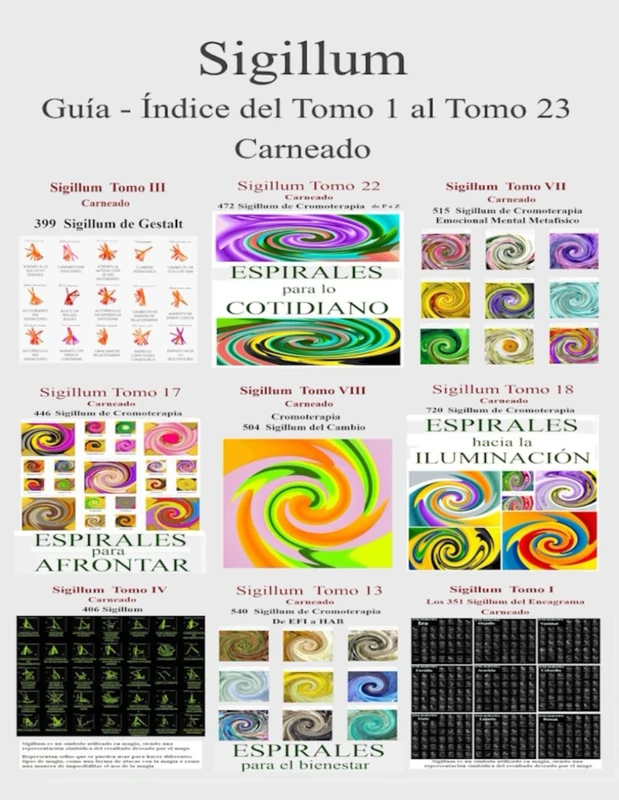 Sigillum: Guía - Índice del Tomo 1 al Tomo 23 (Colección de obras de Carneado)