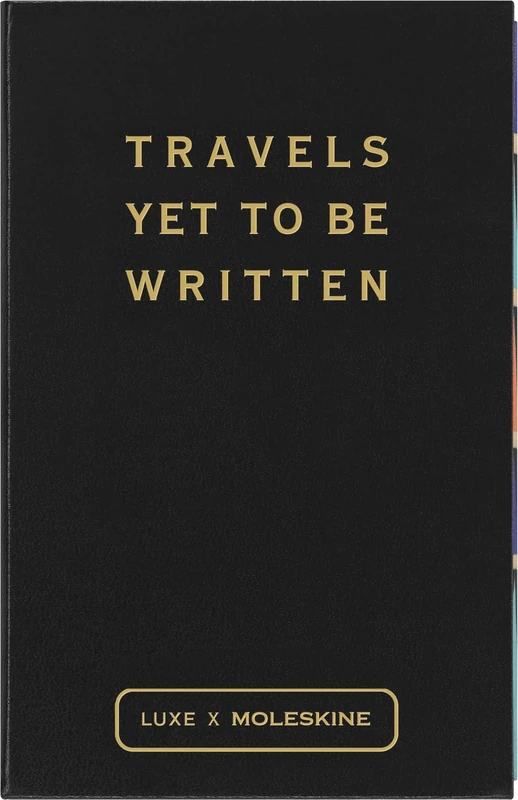 Moleskine Luxe City Collector Box, Gift Set Collection With 4 Tourist Guide Notebooks for Paris, London, New York and Rome, Fabric Covers, Pocket Format 9 x 14 cm