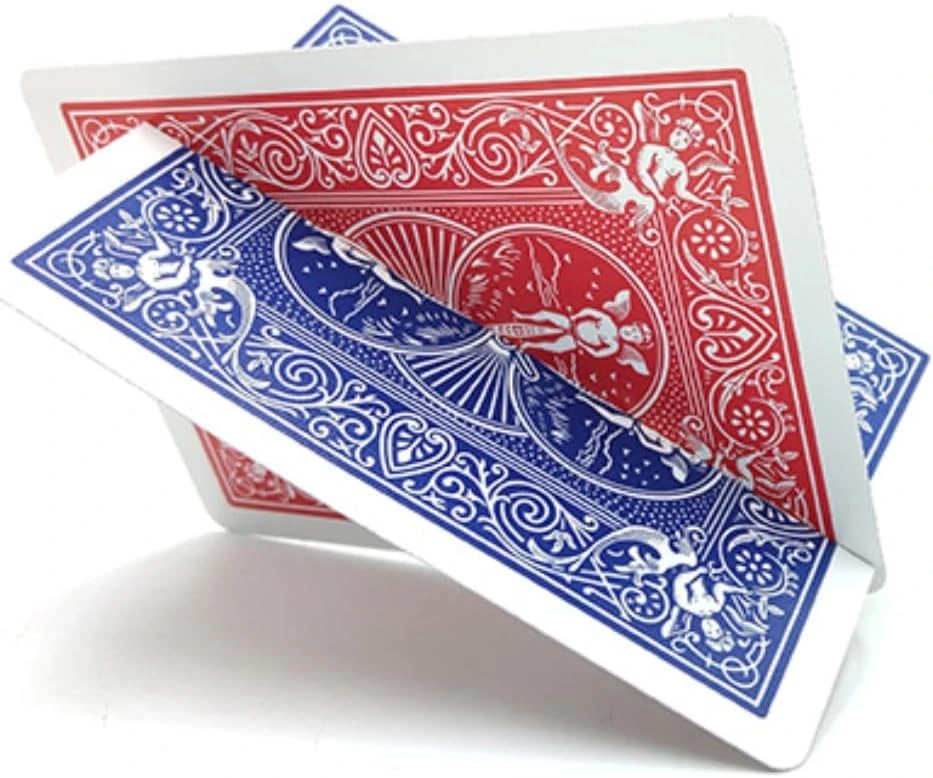 Cut & Restored Card Thru Card Magic Tricks Cross Hallucination Intersection Gimmick Card Magic Props Illusions Street Magic (A) (B)