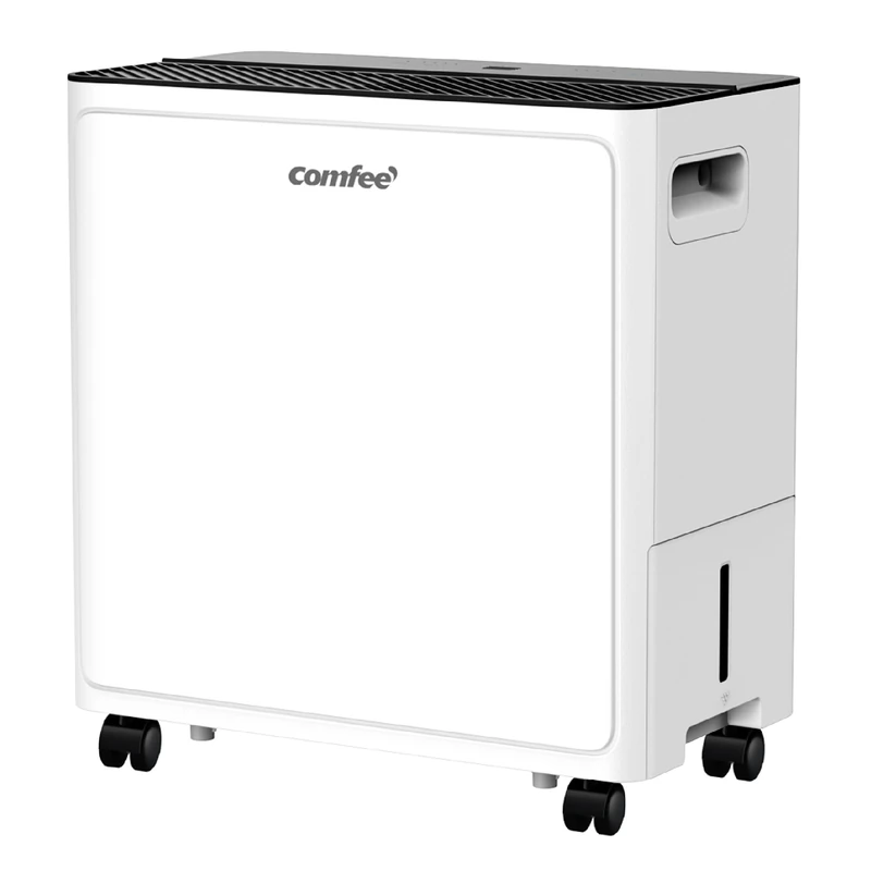 COMFEE Powerful Dehumidifier, Absorbs up to 30L/Day, Tumble Dryer, Comfort Mode, 3L Tank, 24H Timer, Ideal for Large Rooms of 58-73㎡, Garage, Basement