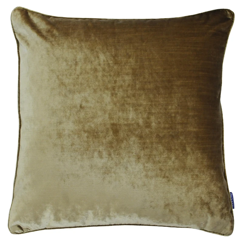 Paoletti Luxe Velvet Piped Feather Rich Filled Cushion