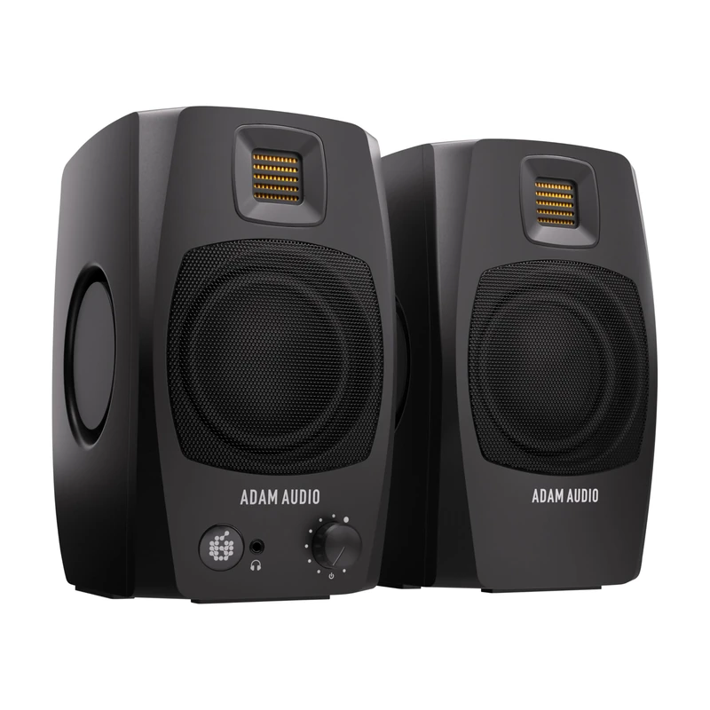 ADAM Audio D3V Amplified Desktop Monitoring System with USB-C Port (Sold in Pairs, Black)