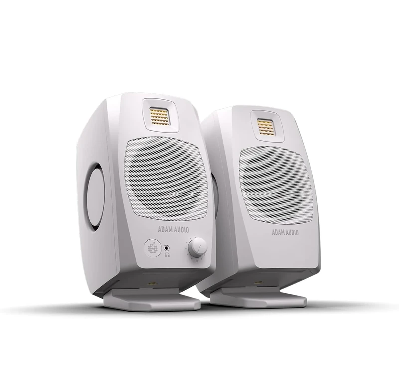 ADAM Audio D3V Active Desktop Monitoring System with USB-C Connection (Pair, White)