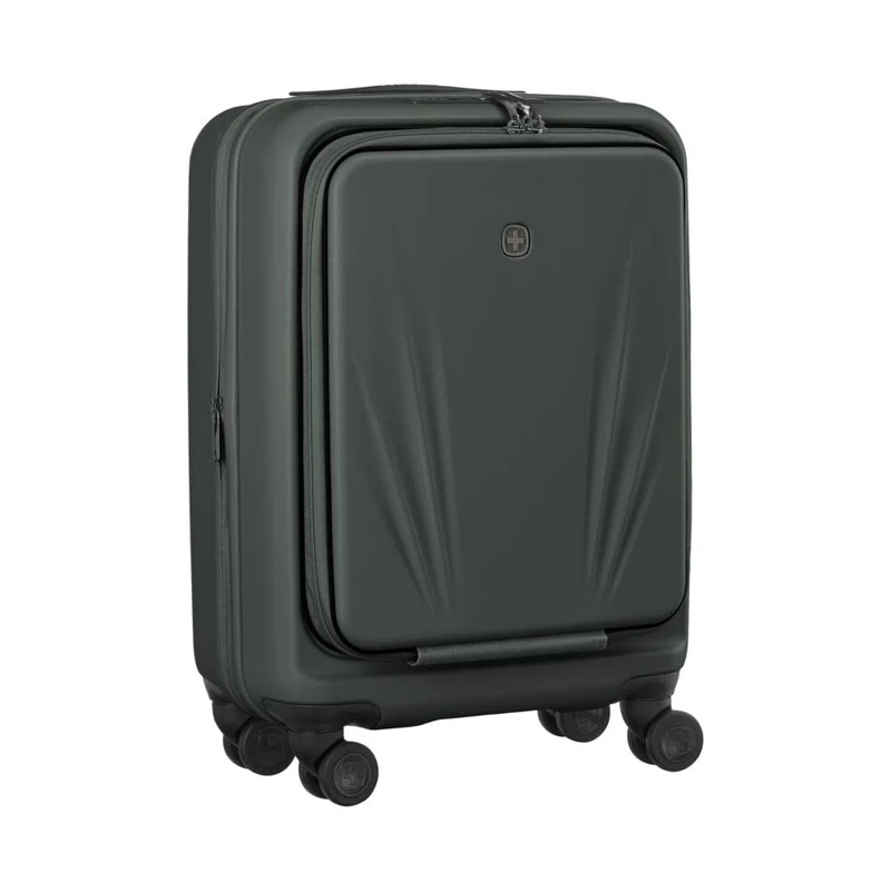 WENGER Skyon Carry-On Hard-Shell Suitcase, Carry-On, Trolley, 35 (45) l, Laptop and Tablet Compartment, Security Lock, Travel Holiday, Anthracite, 653564