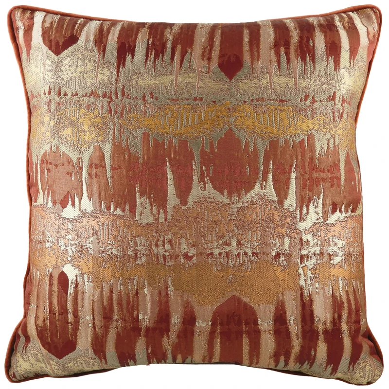 Evans Lichfield Inca Jacquard Metallic Feather Rich Filled Cushion