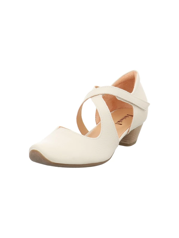 Think! Damen AIDA chromfrei gegerbte nachhaltige Halbschuhe, Panna 4060