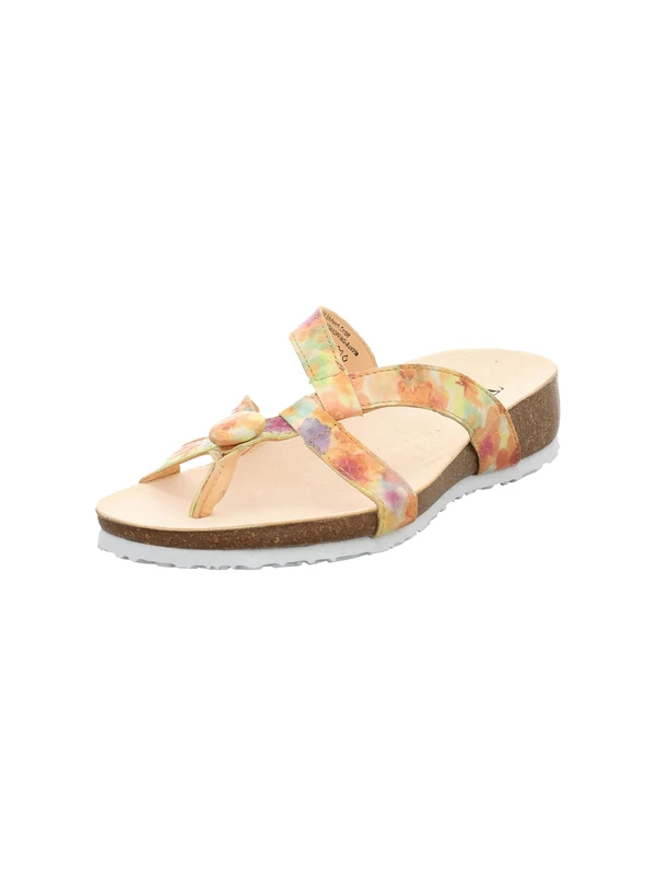 Think! Damen JULIA chromfrei gegerbte nachhaltige Pantolette, MULTICOLOUR 9230