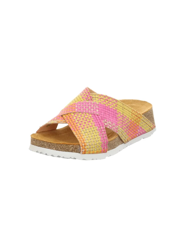 Think! Damen KOAK chromfrei gegerbte nachhaltige Pantolette, Fuxia 9170