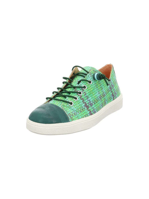 Think! Damen TURNA chromfrei gegerbte nachhaltige Halbschuhe, Green/Kombi 9040
