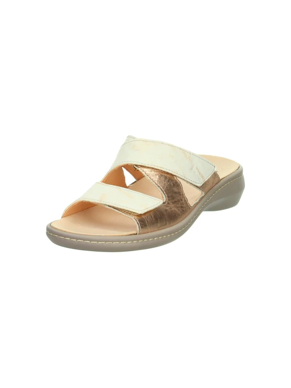 Think! Damen Camilla chromfrei gegerbte nachhaltige Pantolette, Puder/Kombi 5050 - Image 1