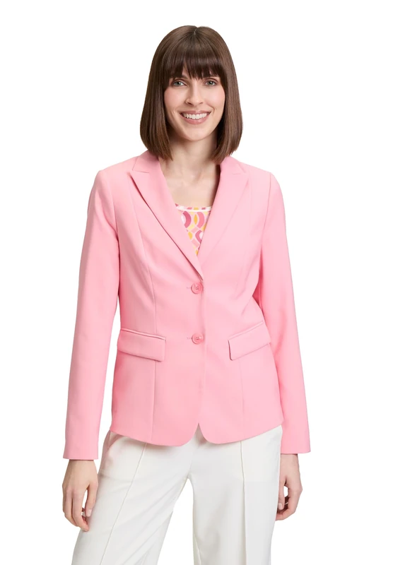 Betty Barclay Women's Long Sleeve Short Blazer, Flamingo Pink, 14