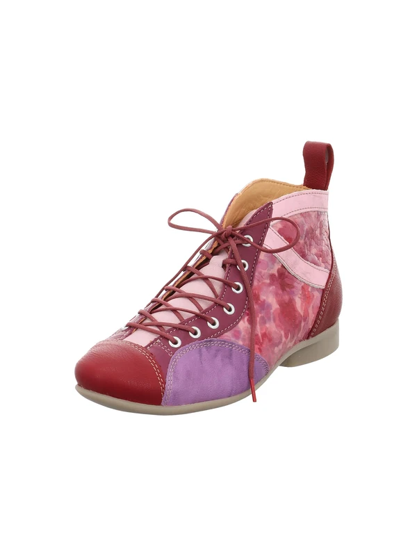 Think! Damen GUAD2 chromfrei gegerbte nachhaltige Stiefelette, HIBISKUS/KOMBI 5050