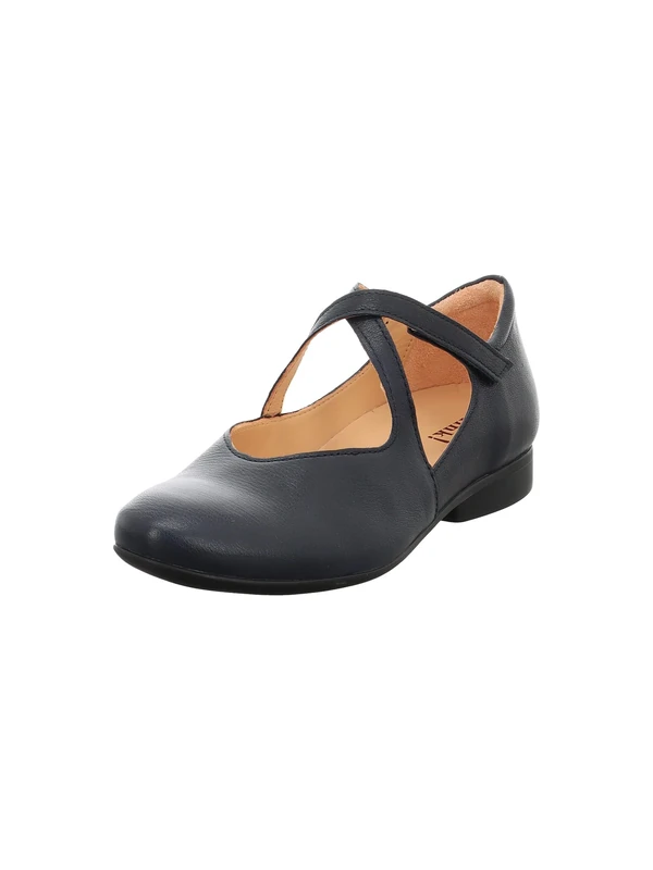 Think! Damen GUAD2 chromfrei gegerbte nachhaltige Halbschuhe, Navy 8070