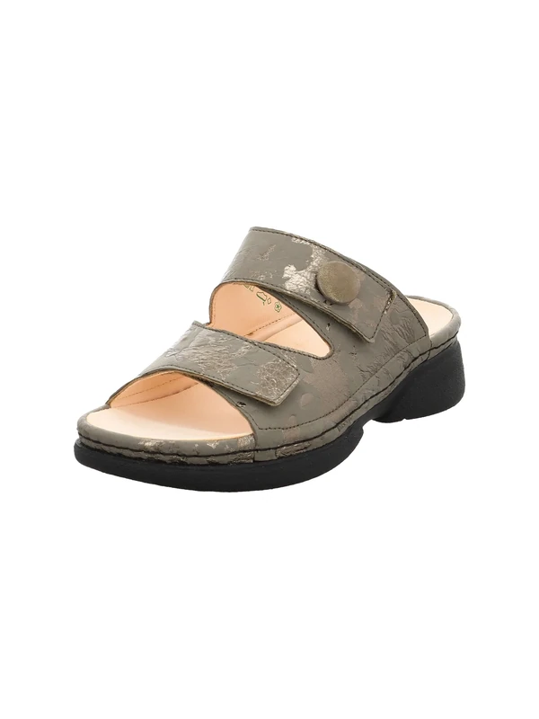 Think! Damen CAMBIO chromfrei gegerbte nachhaltige Pantolette, Olive/Kombi 7010