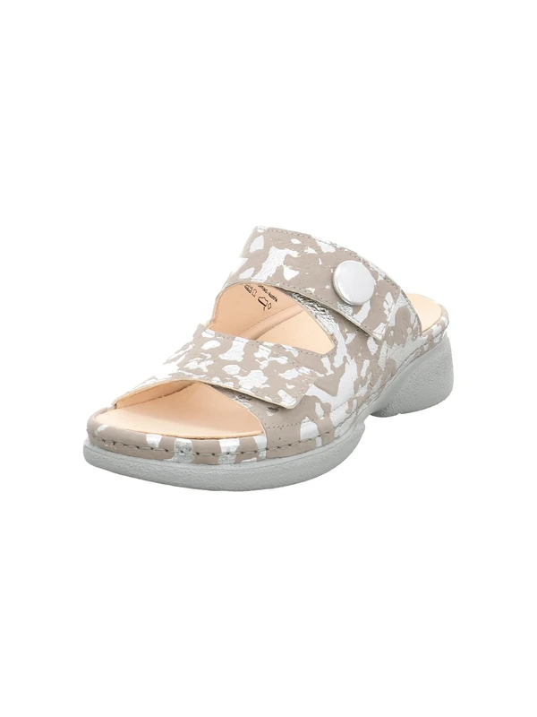 Think! Damen CAMBIO chromfrei gegerbte nachhaltige Pantolette, Taupe/Kombi 3000