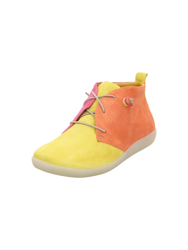 Think! Damen Nature chromfrei gegerbte nachhaltige Halbschuhe, Sunflower/Kombi 6010