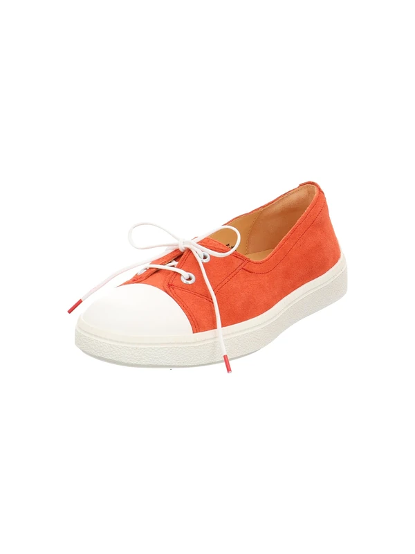 Think! Damen TURNA chromfrei gegerbte nachhaltige Halbschuhe, Scarlet/Kombi 5010