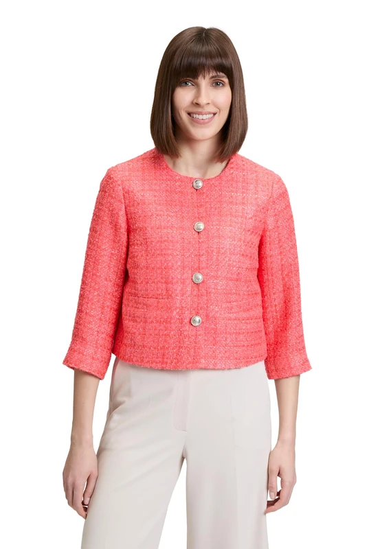 Betty Barclay Blazer Jacket, Hot Coral, 18