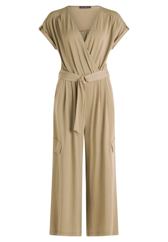 Betty Barclay Women's Jumpsuit with Pockets, Soft Olive, 44W - Image 1