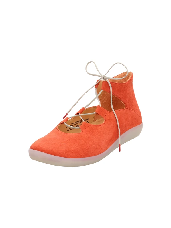Think! Damen Nature chromfrei gegerbte nachhaltige Halbschuhe, Scarlet 5010