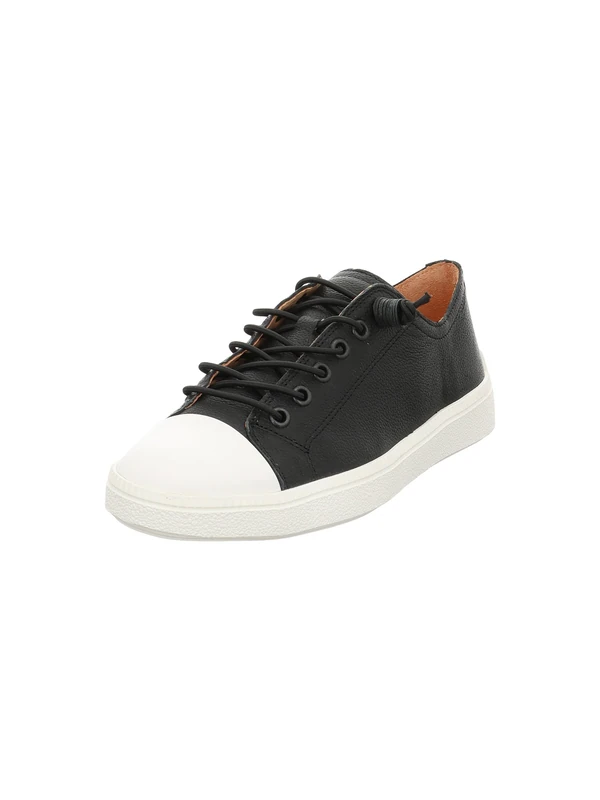 Think! Damen TURNA chromfrei gegerbte nachhaltige Halbschuhe, Schwarz/Kombi 0000