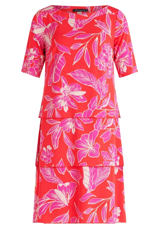 Betty Barclay Women's Elena Dress, Red/Purple, 14