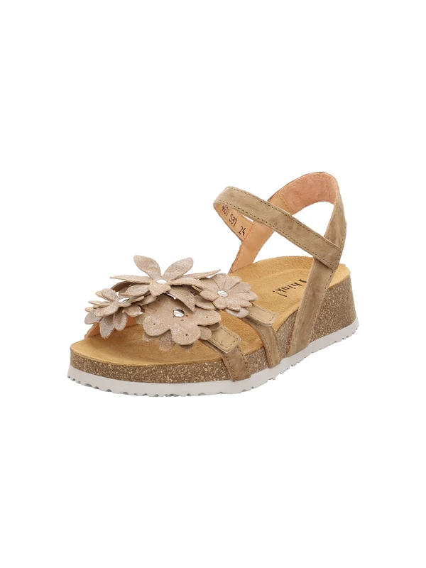 Think! Damen KOAK chromfrei gegerbte nachhaltige Sandale, LINEN/KOMBI 4000 - Image 1