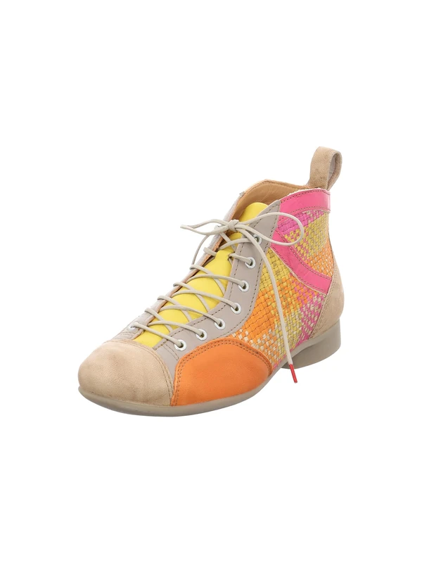 Think! Damen GUAD2 chromfrei gegerbte nachhaltige Stiefelette, FUXIA/KOMBI 9090