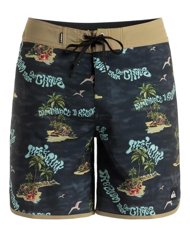 Quiksilver Boardshorts SURFSILK Scallop 18 Men Black 28