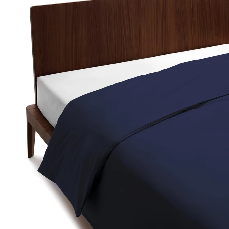 SWEET HOME Guzzini Classic Double Duvet Cover Cotton 255 x 200 cm, 100% OekoTex Certified Percale Fresh and Breathable, Duvet Cover with 40 cm Flaps for Soft Durable Bedding