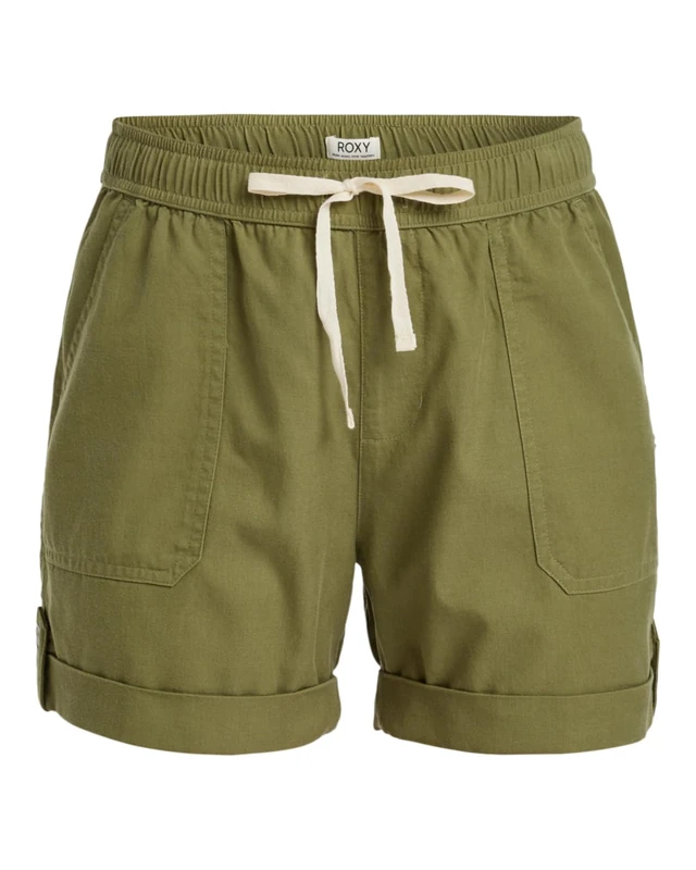 Roxy Elastic Waist Shorts Sweetest Day Young Womens Green XL - Image 1