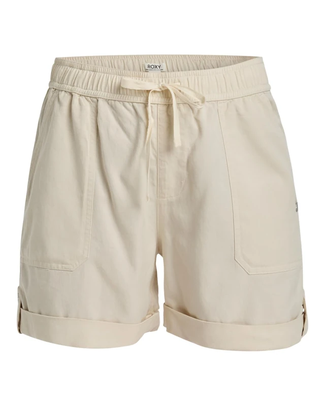 Roxy Elastic Waist Shorts Sweetest Day Young Womens White M