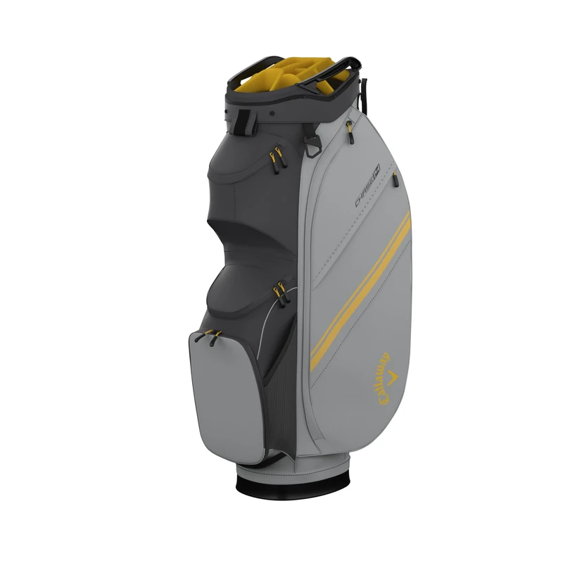 Callaway Chase 14 Golf Bag (Charcoal/Silver/Goldenrod)