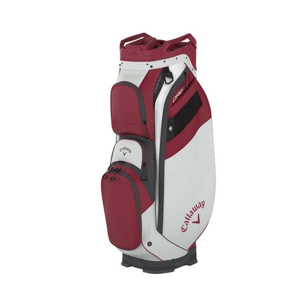 Callaway Golf ORG 14 Cart Bag 2025, White/Cardinal