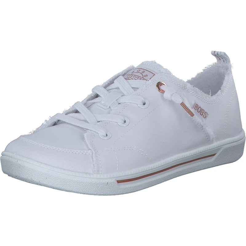Skechers Bobs B Cute 2.0 Womens White Canvas - Size 3 UK - White