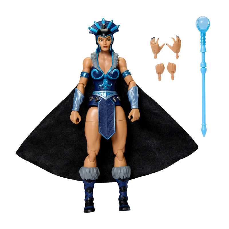 Masters of the Universe Masterverse 7-Inch Action Figure, New Eternia Evil-Lyn, MOTU Toy Villain Sorceress, 30 Articulations, Staff with Orb, JBP77