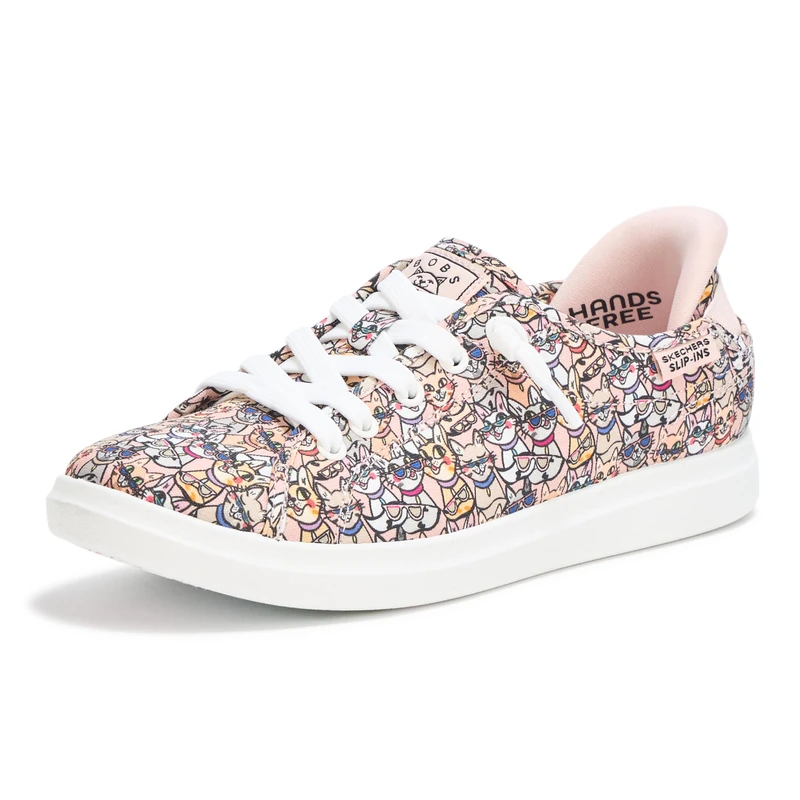 Skechers Women's Bobs D'vine-Kitty Cool Hands Free Slip-ins Sneaker, Multi, 8