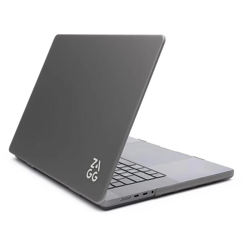 ZAGG Macbook Protection Snap-On, Two Piece Hard Shell Case for Macbook Pro (M3/M2/M1) [16-Inch], Fully Vented, Easy Access, Slender, Lightweight Design, Anti-Slip, Scratch Resistant (Black)