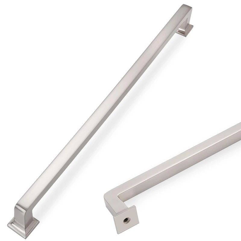 COTYKILEY 6 Pack 12.6 Inch(320mm) Brushed Satin Nickel Cabinet Handles Kitchen Cabinet Pulls Kitchen Cabinet Hardware