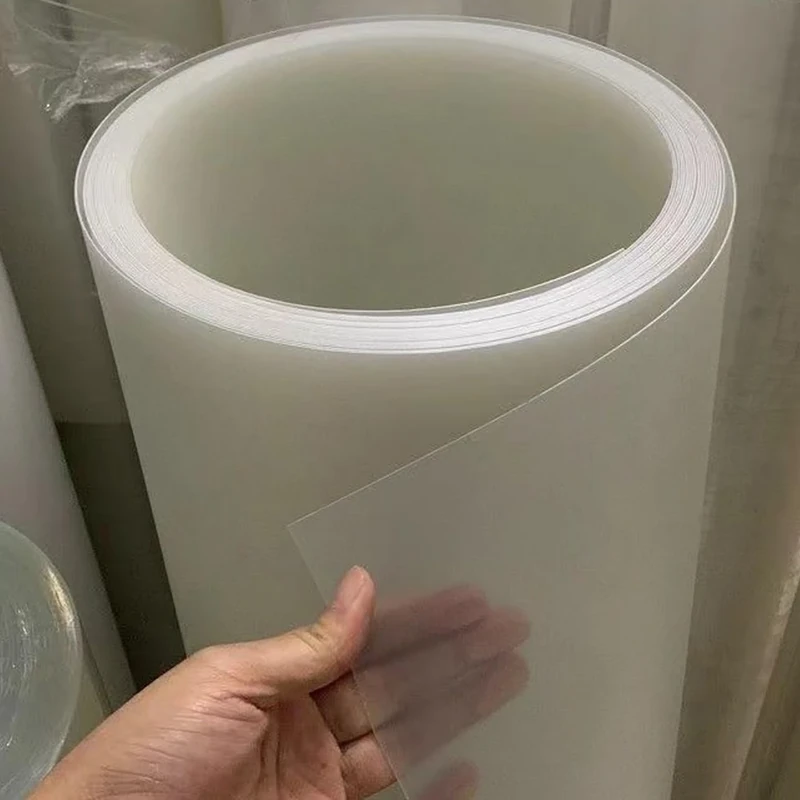 SANJIAOJIA Clear Frosted Privacy Plastic Sheet,1mm Thick Polypropylene Panel,Weatherproof Privacy Screen for Balcony,for DIY Crafts Projects Home Applications,Easy Cut (0.7m x 3m(2.3ft x 9.8ft))