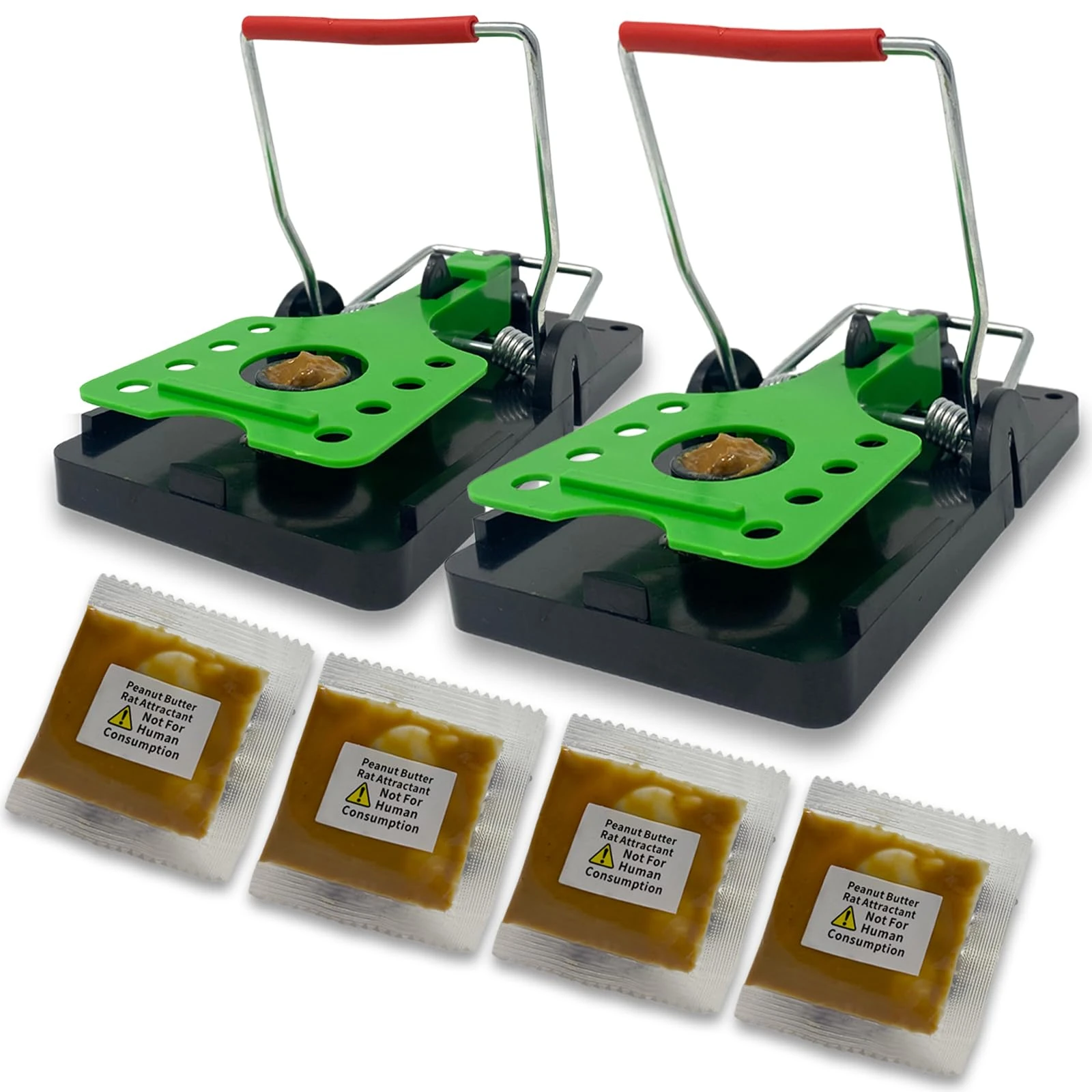 Rat Reaper XL Rat Traps 2 Pack - Pre-Baited Professional Quality & Heavy Duty Pest Control Traps - Large Reusable & Easy Set Rodent Solution