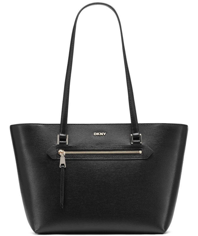 DKNY Womens Bryant Ave Md Tote Tote Bag, BLACK/GOLD, One Size, Tote Bag