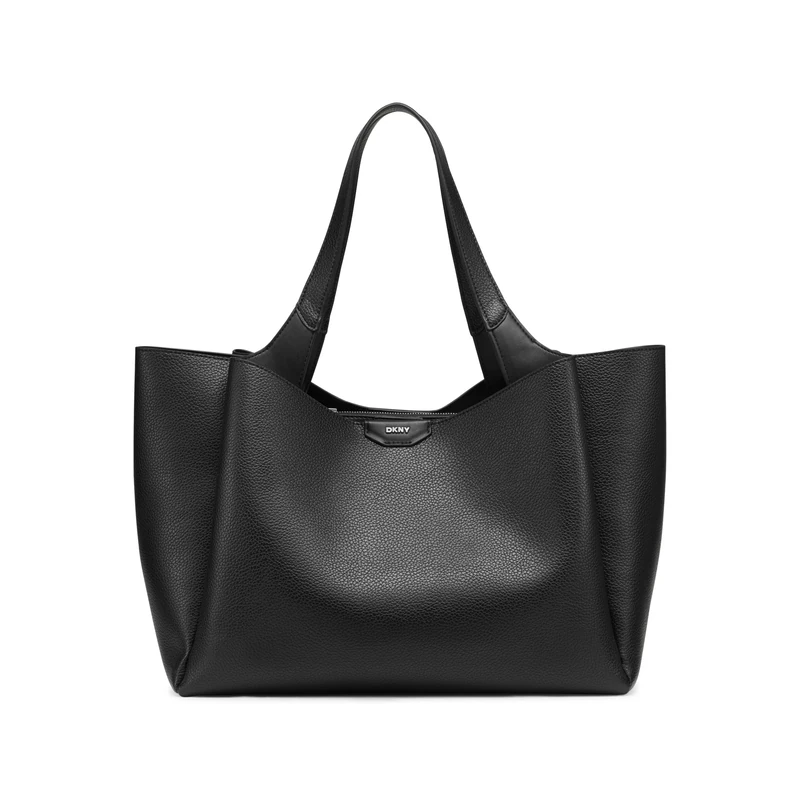DKNY Women's Willa Tote, Black/Silver, One Size