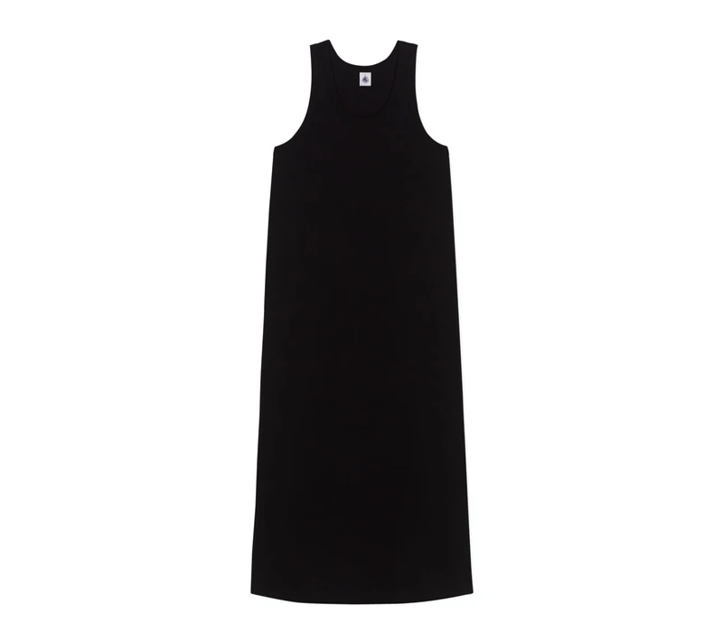 Petit Bateau Women’s A0cs9 Tank Dress, Black, XL