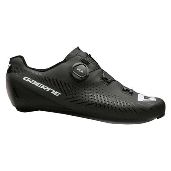 Gaerne G Tuono Road Cycling Shoes - Lightweight Road Bike Shoes with Stiff Nylon Sole, Breathable Upper & Precision Closure for Efficient, Comfortable Riding - Matt Black - Size 42