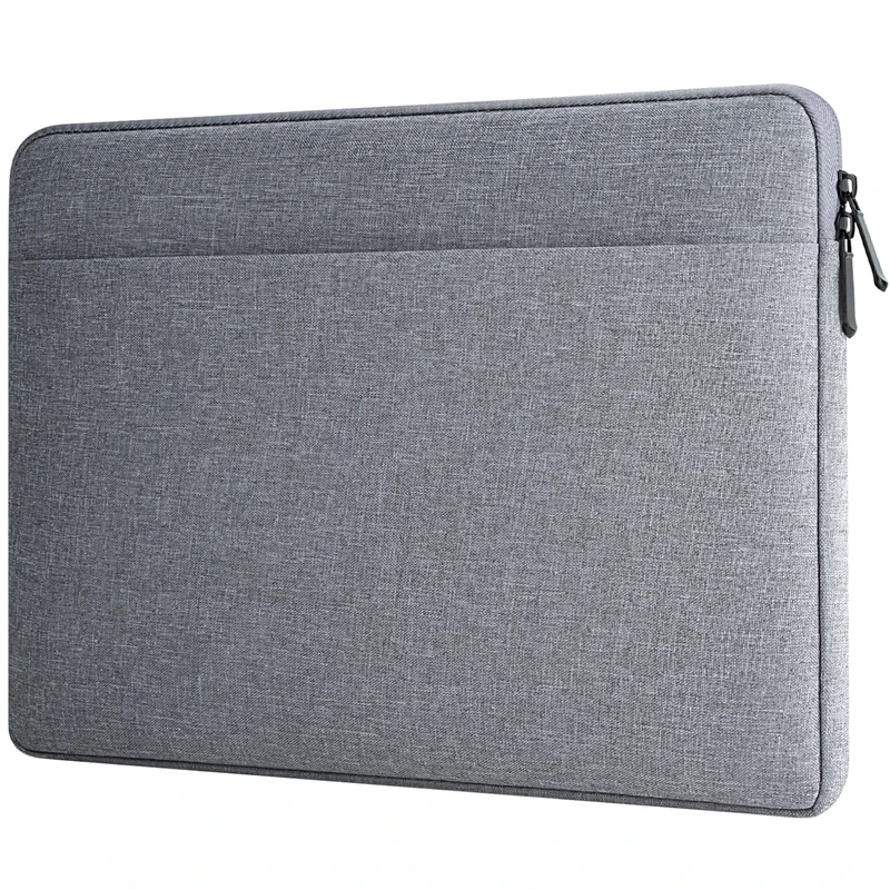 HEDUGO Laptop Sleeve Case with Accessory Pocket Padded Computer Carrying Pouch 15.6 inches Compatible with HP Dell Asus Lenovo Protective Laptop Cover for 15.6 “ Chromebook/Notebook/Tablet, Gray